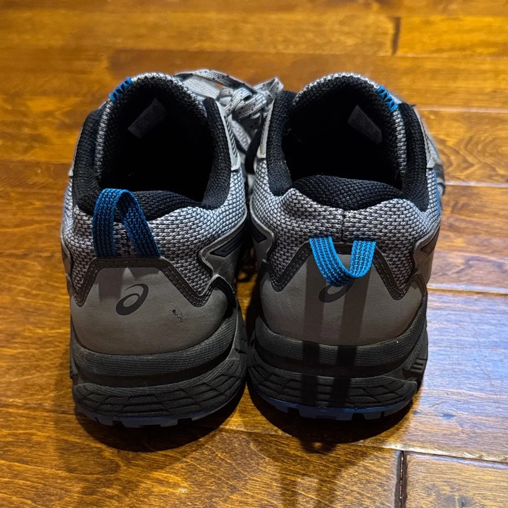 Gray and Blue ASICS Shoes - Picture 3 of 5